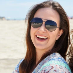 Tangle Free Aviator - Navy Polarized -Outdoor Sports Glasses AVNavy1