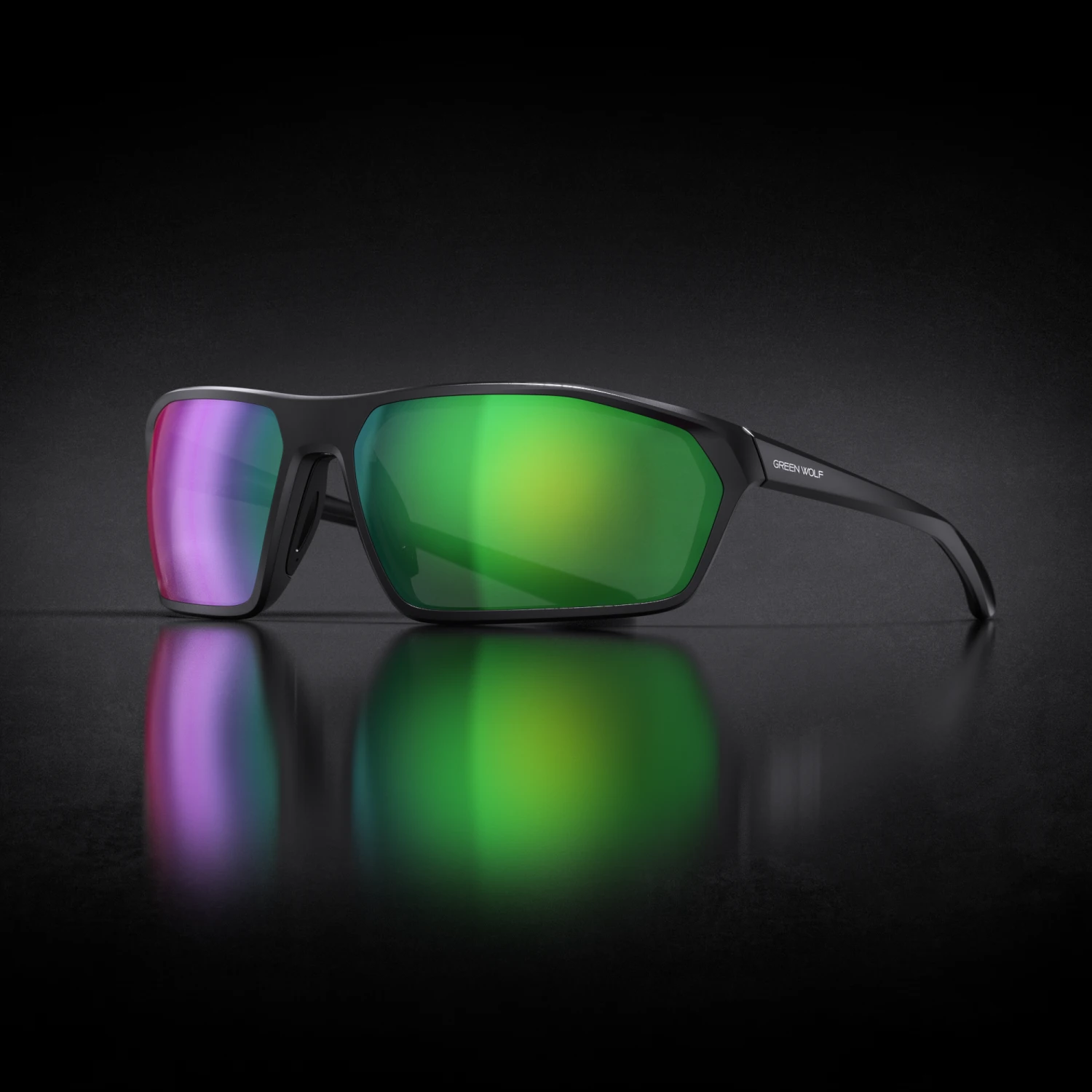 Green Wolf Ace - Black Green 3 Green Wolf Ace - Black Green