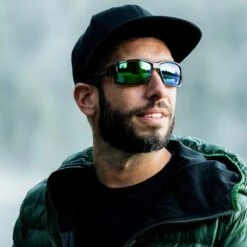 DeepSea Cuda - Emerald Smoke Polarized -Outdoor Sports Glasses OnFace 5