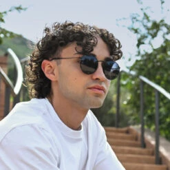 Tangle Free Aston - Stealth Polarized -Outdoor Sports Glasses SRAYS TangleFree Aston MatteBlack OnFace 3