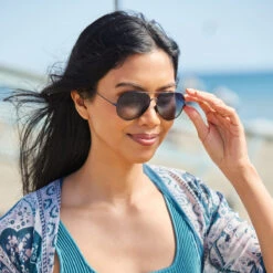 Tangle Free Aviator - Navy Polarized -Outdoor Sports Glasses TFAVNavy